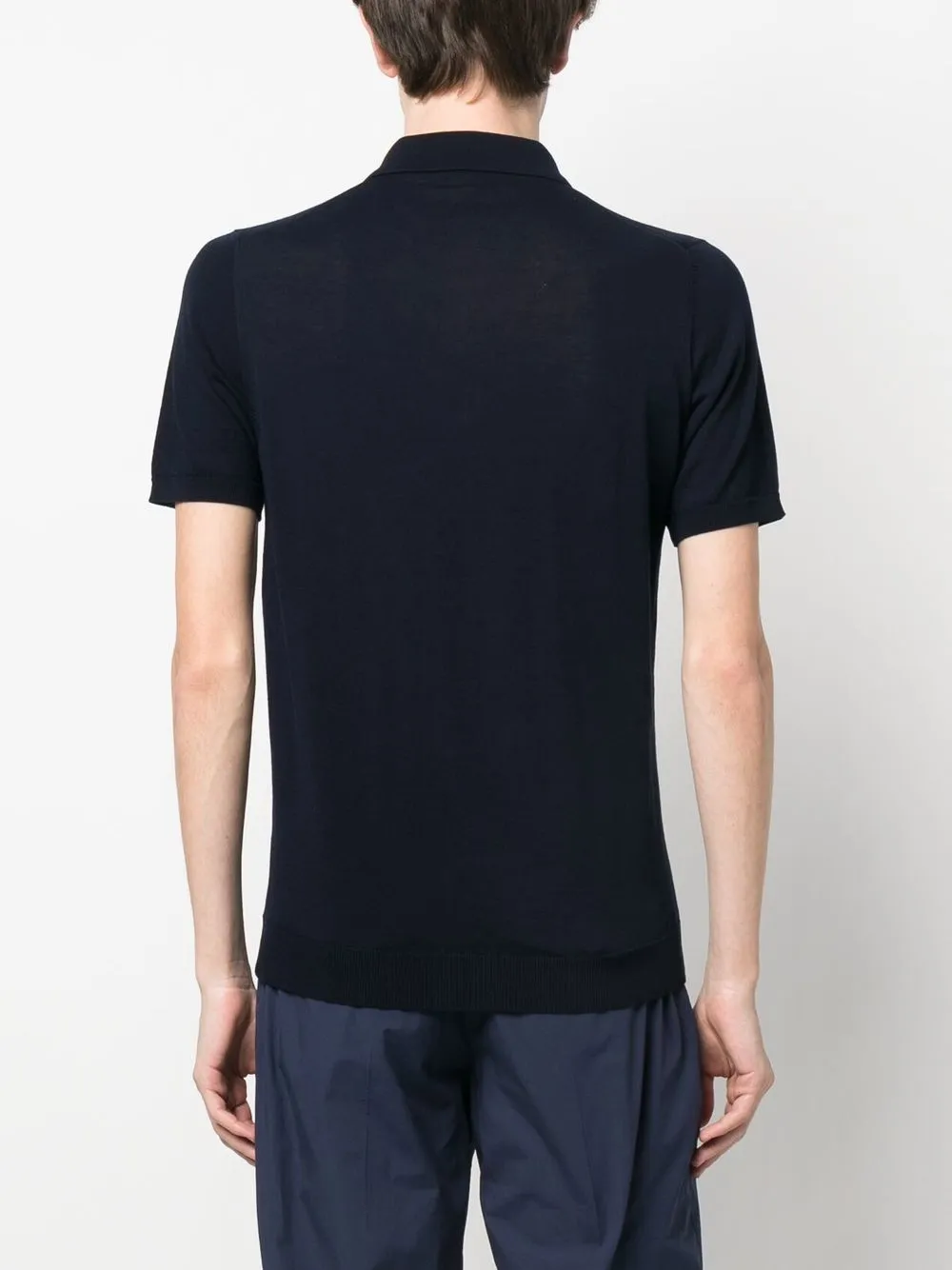 Herren Roberto Collina Polohemd Mit Feinem Strickmuster 4 Herren Roberto Collina Polohemd Mit Feinem Strickmuster – Bild 4