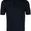 Herren Roberto Collina Polohemd Mit Feinem Strickmuster