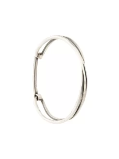 Damen WERKSTATT:MÜNCHEN &apos;Crossed&apos; Silberarmreif