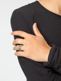 Damen Tobias Wistisen Geprägter Silberring -Modekollektions geschäft 13212861 14607521 1000