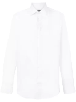 Herren Giorgio Armani Hemd Mit Eton-Kragen