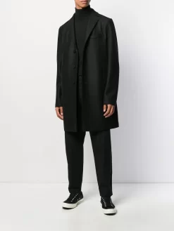 Herren Harris Wharf London Einreihiger Mantel -Modekollektions geschäft 14469907 21640954 1000