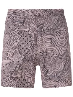 Herren Amir Slama Badeshorts Mit Marajoara-Print