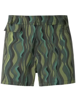 Herren Amir Slama Badeshorts Mit Ondas-Print