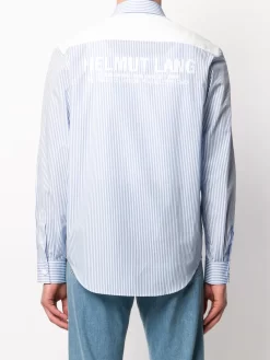 Herren Helmut Lang Gestreiftes Hemd -Modekollektions geschäft 15438785 27323090 1000