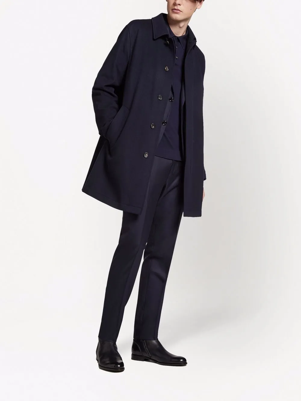 Herren Zegna Einreihiger Mantel 2 Herren Zegna Einreihiger Mantel – Bild 2