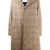 Herren Mackintosh Knielanger MILAN Mantel Mit Karomuster