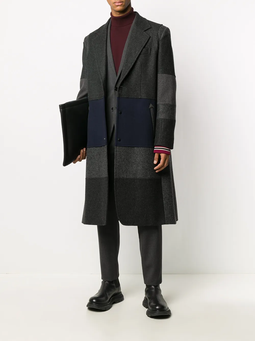 Herren Valentino Garavani Mantel Mit Querstreifen 2 Herren Valentino Garavani Mantel Mit Querstreifen – Bild 2
