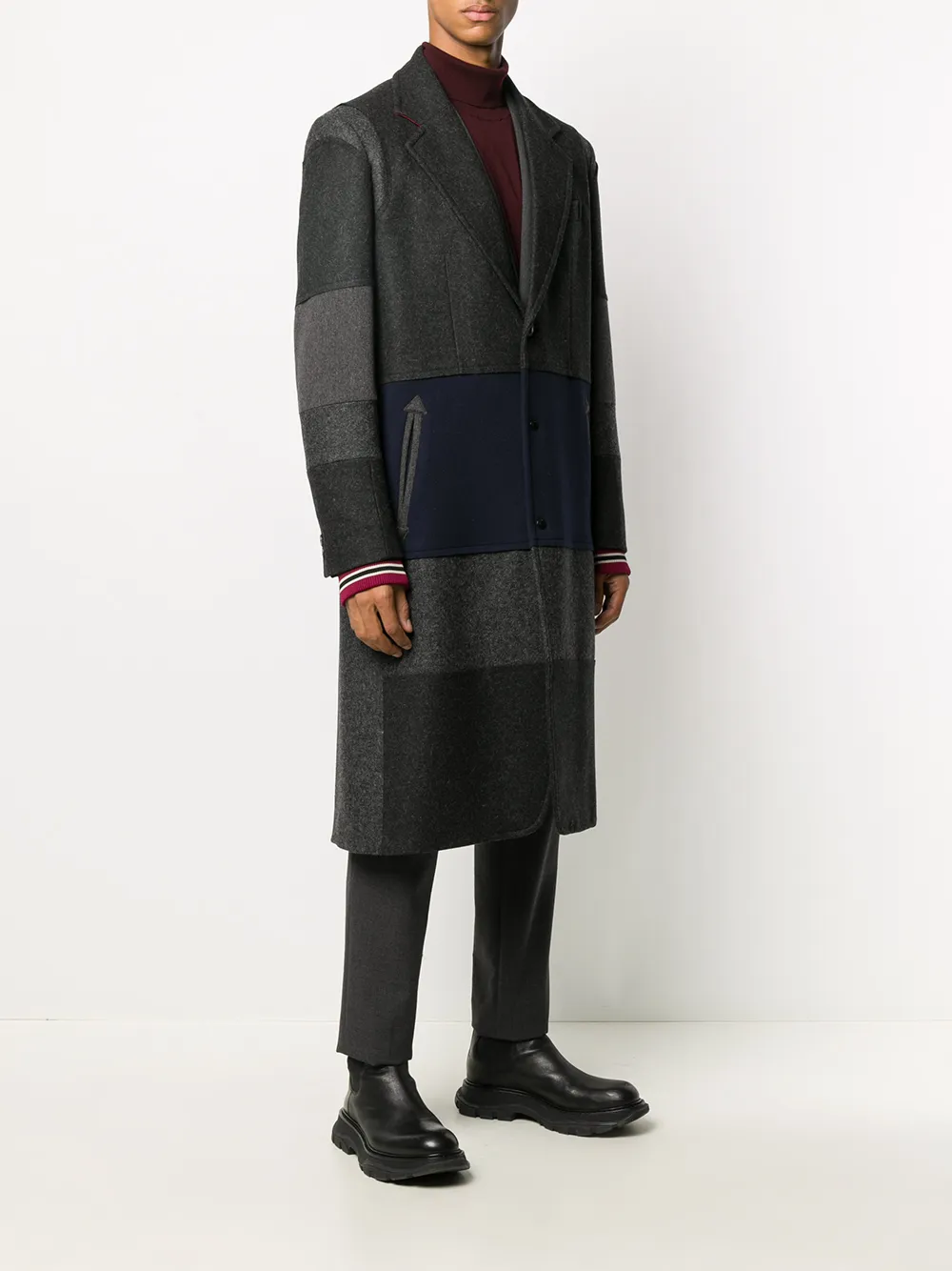 Herren Valentino Garavani Mantel Mit Querstreifen 3 Herren Valentino Garavani Mantel Mit Querstreifen – Bild 3