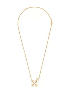 Damen Off-White Halskette Mit Doppeltem Pfeil-Logo
