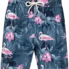 Herren MC2 Saint Barth Badeshorts Mit Flamingo-Print