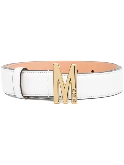 Damen Moschino Gürtel Mit Logo-Schnalle