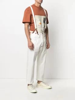 Herren Junya Watanabe MAN Jeanslatzhose Mit Geradem Bein -Modekollektions geschäft 16558614 32507688 1000