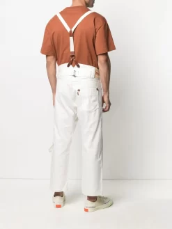 Herren Junya Watanabe MAN Jeanslatzhose Mit Geradem Bein -Modekollektions geschäft 16558614 32510298 1000