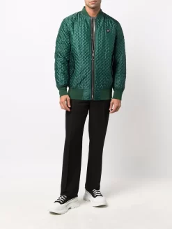 Herren Philipp Plein Gesteppte Jacke Mit Barockem Print -Modekollektions geschäft 16614707 35550499 1000