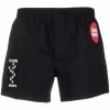Herren Raf Simons Badeshorts Mit Patch