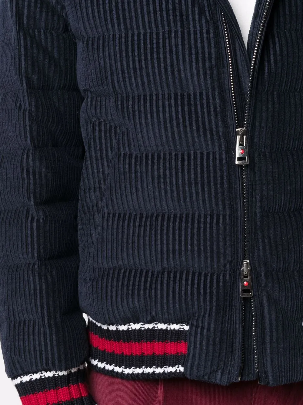 Herren Kired Gefütterte Jacke Mit Gestreiften Bündchen 5 Herren Kired Gefütterte Jacke Mit Gestreiften Bündchen – Bild 5