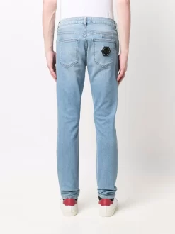 Herren Philipp Plein Slim-Fit-Jeans Mit Logo -Modekollektions geschäft 17158841 36808388 1000