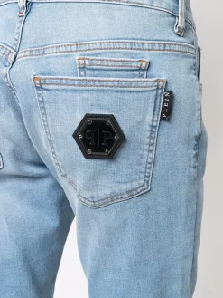 Herren Philipp Plein Slim-Fit-Jeans Mit Logo -Modekollektions geschäft 17158841 36808389 1000