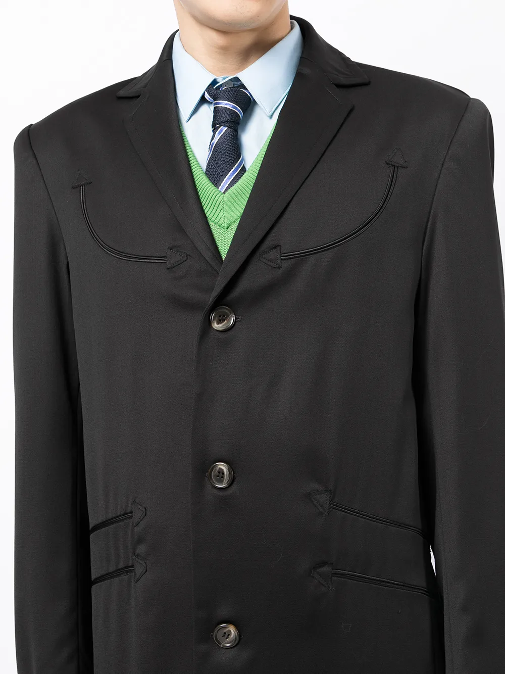 Herren Boramy Viguier Langer Mantel 5 Herren Boramy Viguier Langer Mantel – Bild 5