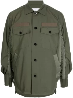 Herren Sacai Safarihemd Mit Knopfleiste