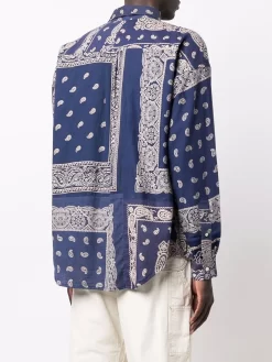 Herren Readymade Patchwork-Hemd Mit Bandana-Print -Modekollektions geschäft 17274019 36004720 1000