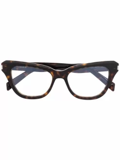 Damen Saint Laurent Eyewear Cat-Eye-Brille In Schildpattoptik