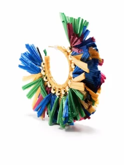 Damen La DoubleJ Creolen Aus Bast