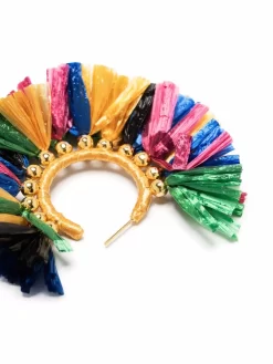 Damen La DoubleJ Creolen Aus Bast -Modekollektions geschäft 17409290 36776317 1000