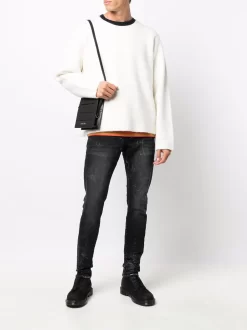 Herren Purple Brand Skinny-Jeans Mit Farbklecks-Print -Modekollektions geschäft 17452098 36261636 1000