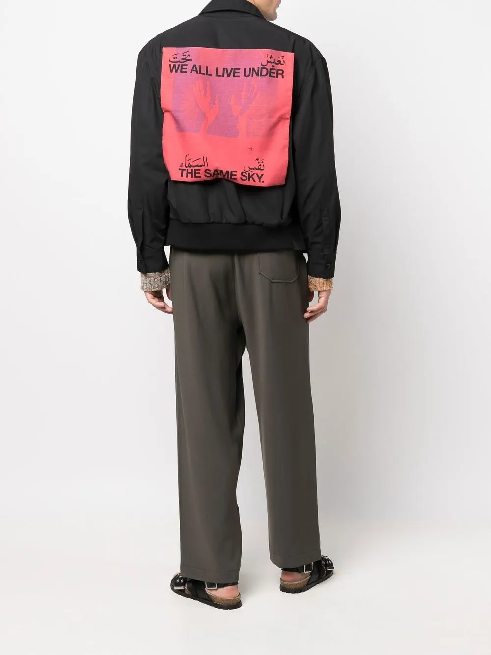 Herren Qasimi Bomberjacke Mit Grafischem Print 2 Herren Qasimi Bomberjacke Mit Grafischem Print – Bild 2