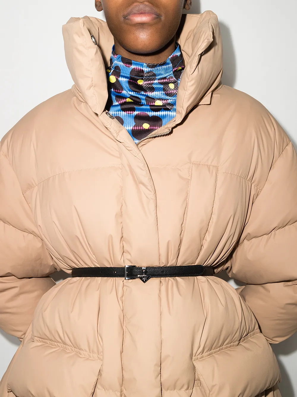 Damen Prada Schmaler Gürtel Aus Saffiano-Leder 2 Damen Prada Schmaler Gürtel Aus Saffiano-Leder – Bild 2