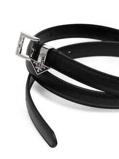 Damen Prada Schmaler Gürtel Aus Saffiano-Leder 5 Damen Prada Schmaler Gürtel Aus Saffiano-Leder -Modekollektions geschäft 17600181 37699319 1000