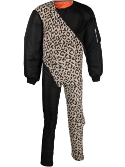 Herren Duran Lantink Jumpsuit Mit Leoparden-Print