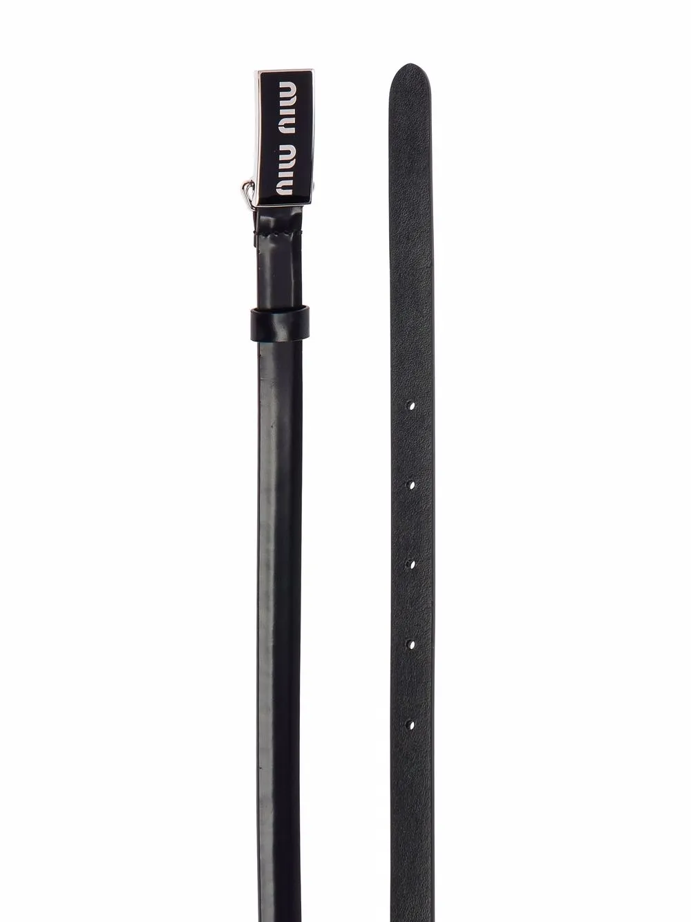 Damen Miu Miu Gürtel Mit Logo-Schnalle 2 Damen Miu Miu Gürtel Mit Logo-Schnalle – Bild 2