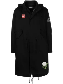 Herren Undercover Kapuzenjacke Mit Blumen-Print