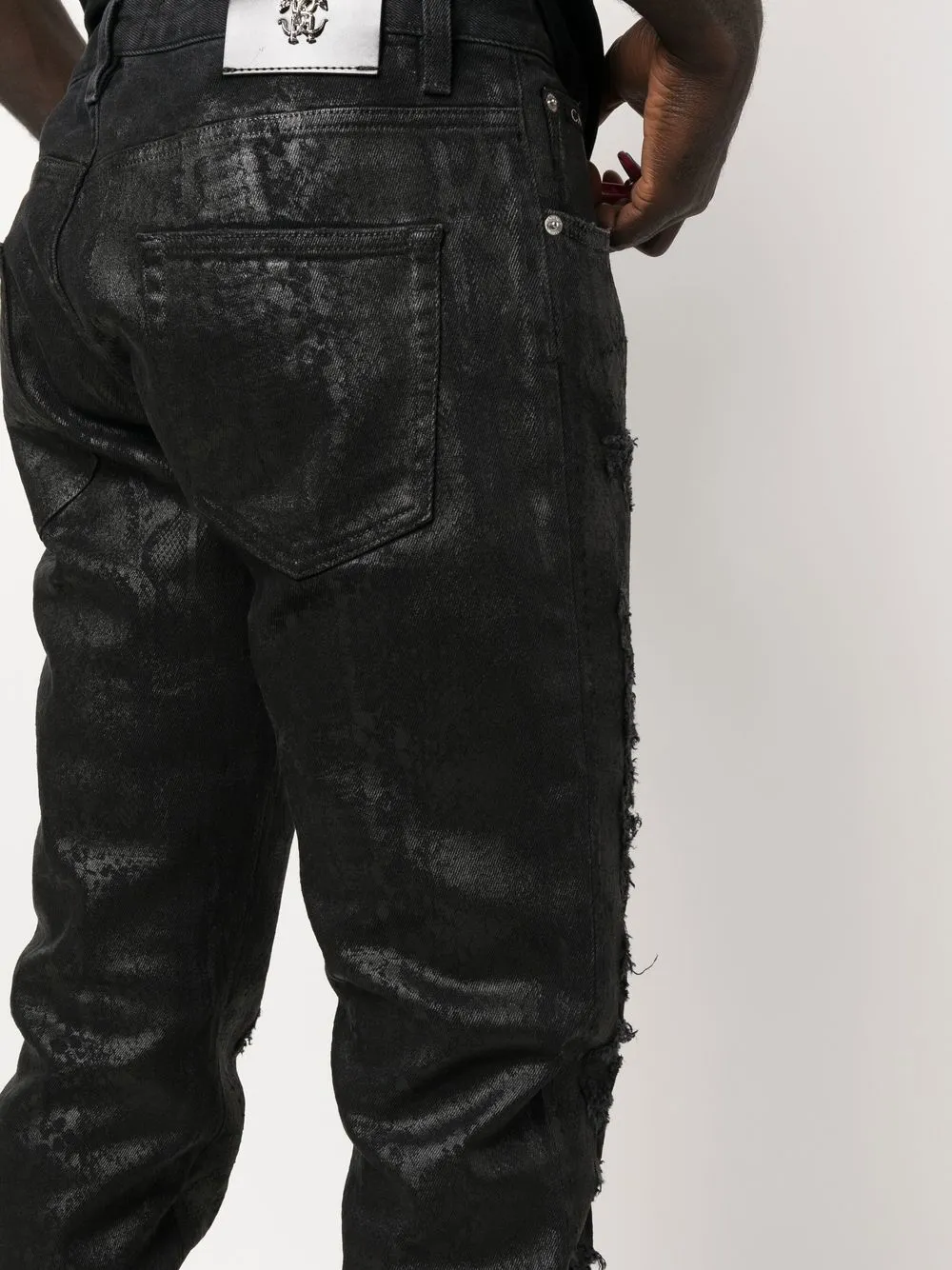 Herren Roberto Cavalli Skinny-Jeans Mit Schlangen-Optik 5 Herren Roberto Cavalli Skinny-Jeans Mit Schlangen-Optik – Bild 5