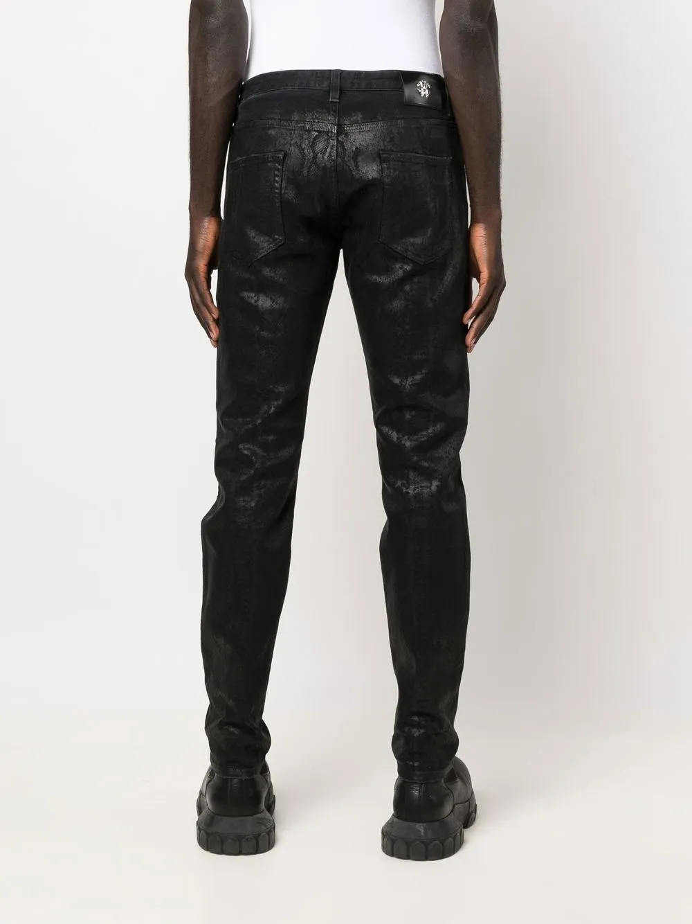 Herren Roberto Cavalli Skinny-Jeans Mit Schlangen-Optik 4 Herren Roberto Cavalli Skinny-Jeans Mit Schlangen-Optik – Bild 4