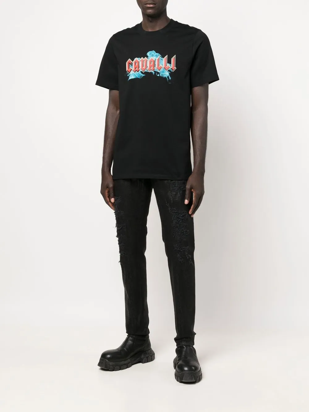 Herren Roberto Cavalli Skinny-Jeans Mit Schlangen-Optik 2 Herren Roberto Cavalli Skinny-Jeans Mit Schlangen-Optik – Bild 2