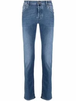 Herren Incotex Tief Sitzende Slim-Fit-Jeans