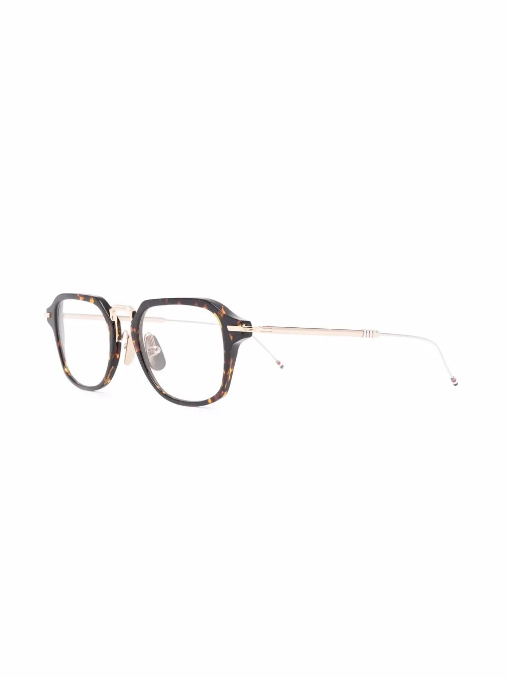 Damen Thom Browne Eyewear Eckige Brille In Schildpattoptik 2 Damen Thom Browne Eyewear Eckige Brille In Schildpattoptik – Bild 2