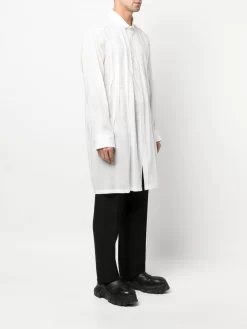 Herren Yohji Yamamoto M-Tack Hemd Mit Falten -Modekollektions geschäft 17978363 38015841 1000