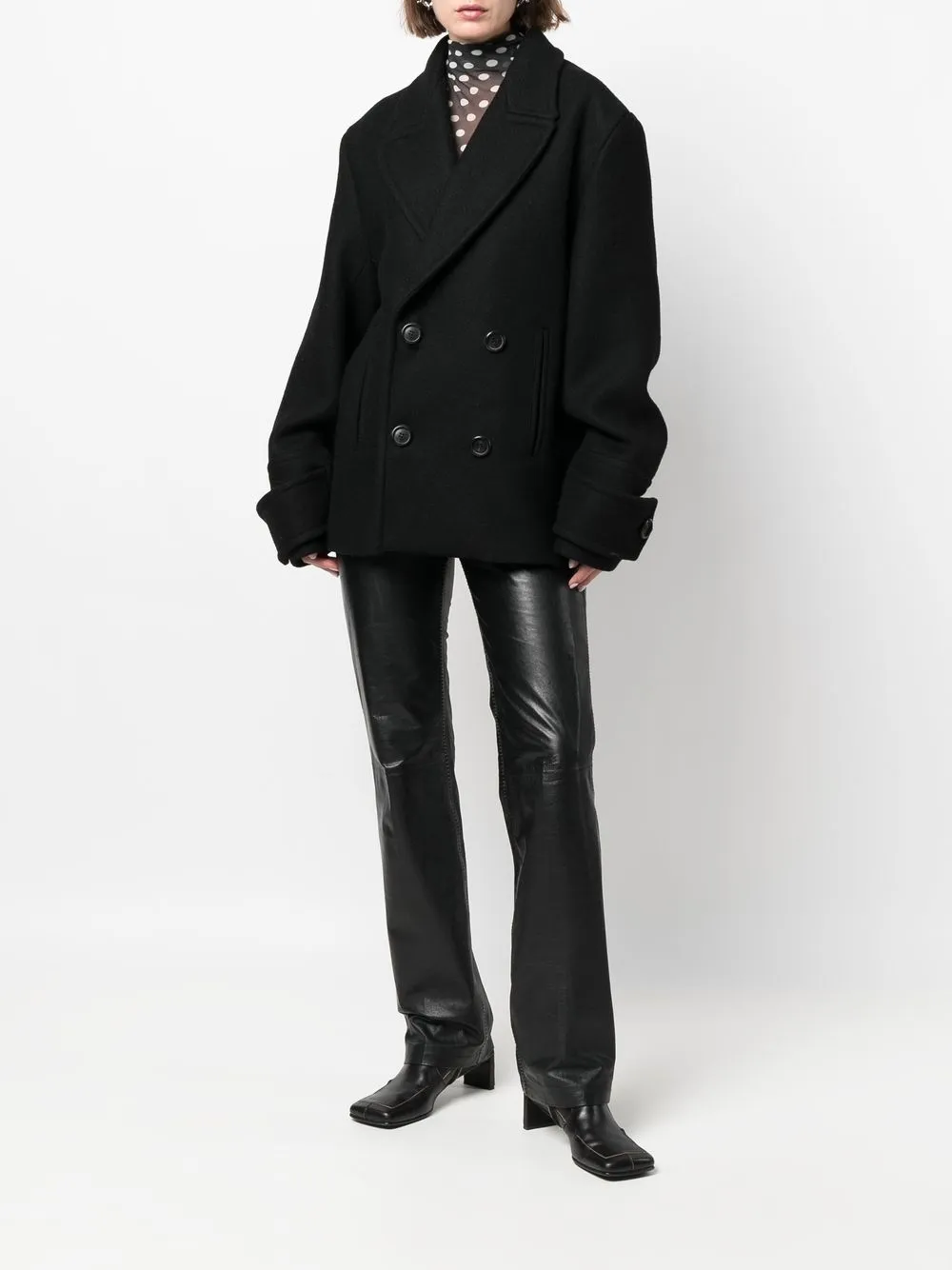 Herren AMI Paris Doppelreihiger Mantel 3 Herren AMI Paris Doppelreihiger Mantel – Bild 3