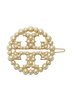 Damen Tory Burch Haarspange Mit Perlen