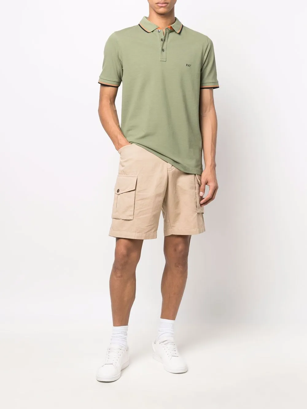 Herren Fay Poloshirt Mit Logo-Stickerei 2 Herren Fay Poloshirt Mit Logo-Stickerei – Bild 2