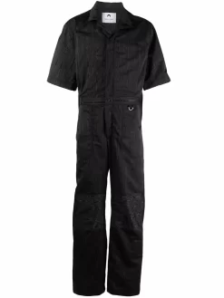 Herren Marine Serre Gestreifter Overall