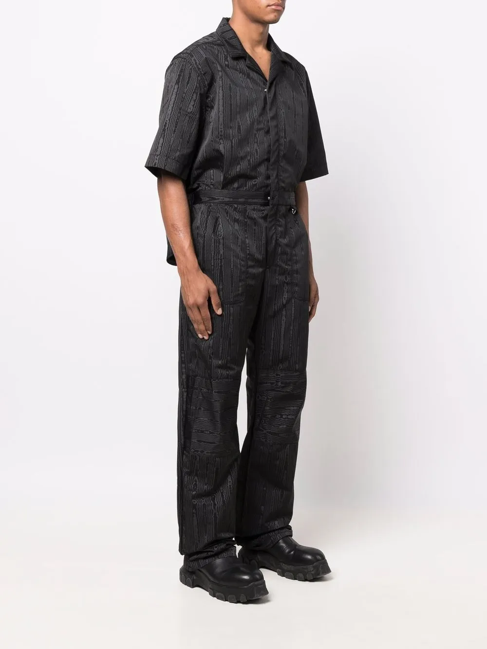 Herren Marine Serre Gestreifter Overall 3 Herren Marine Serre Gestreifter Overall – Bild 3