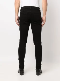 Herren AMIRI Skinny-Jeans Mit Paisley-Patch -Modekollektions geschäft 18259953 39144459 1000