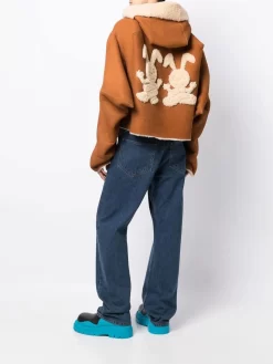 Herren Natasha Zinko Shearling Bunnies Jacke -Modekollektions geschäft 18266918 41898319 1000