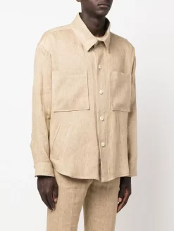 Herren Costumein Hemdjacke Aus Leinen -Modekollektions geschäft 18306561 40132491 1000